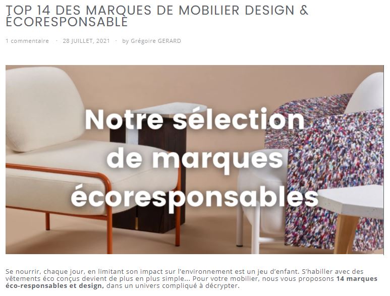 top 14 des sélections de marques écoresponsables françaises Drugeot Manufacture